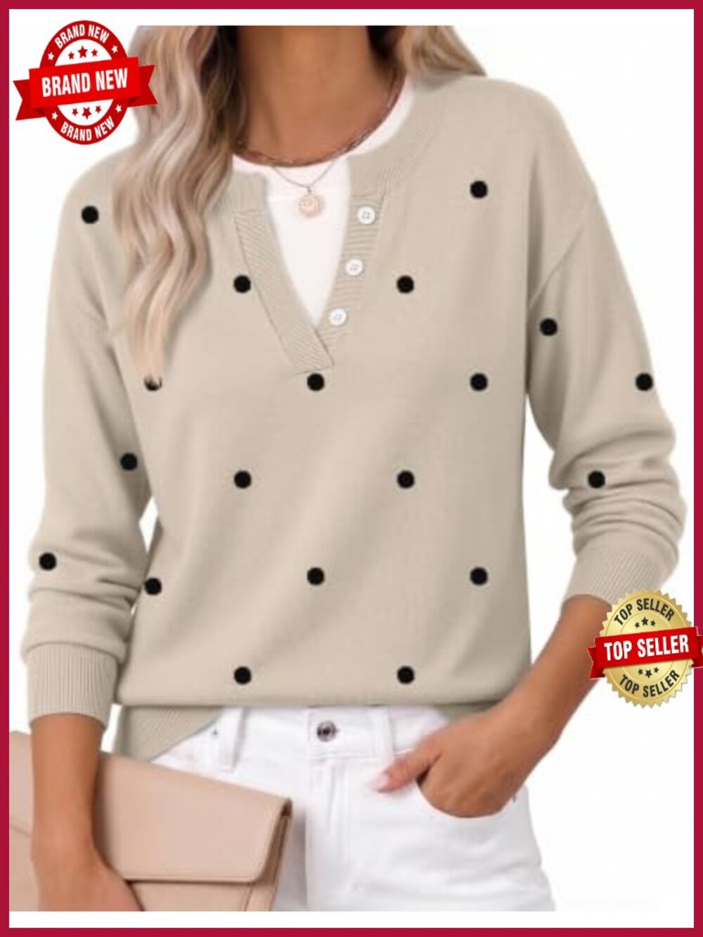 Zeagoo Women's Long Sleeve Crew Neck Pullover Sweater